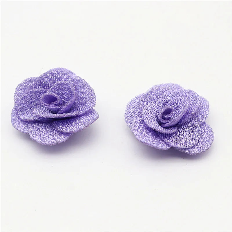 2.5CM Small Flower Clothing Headwear Accessories Three-dimensional Flower Handmade DIY Hair Accessories Accessories