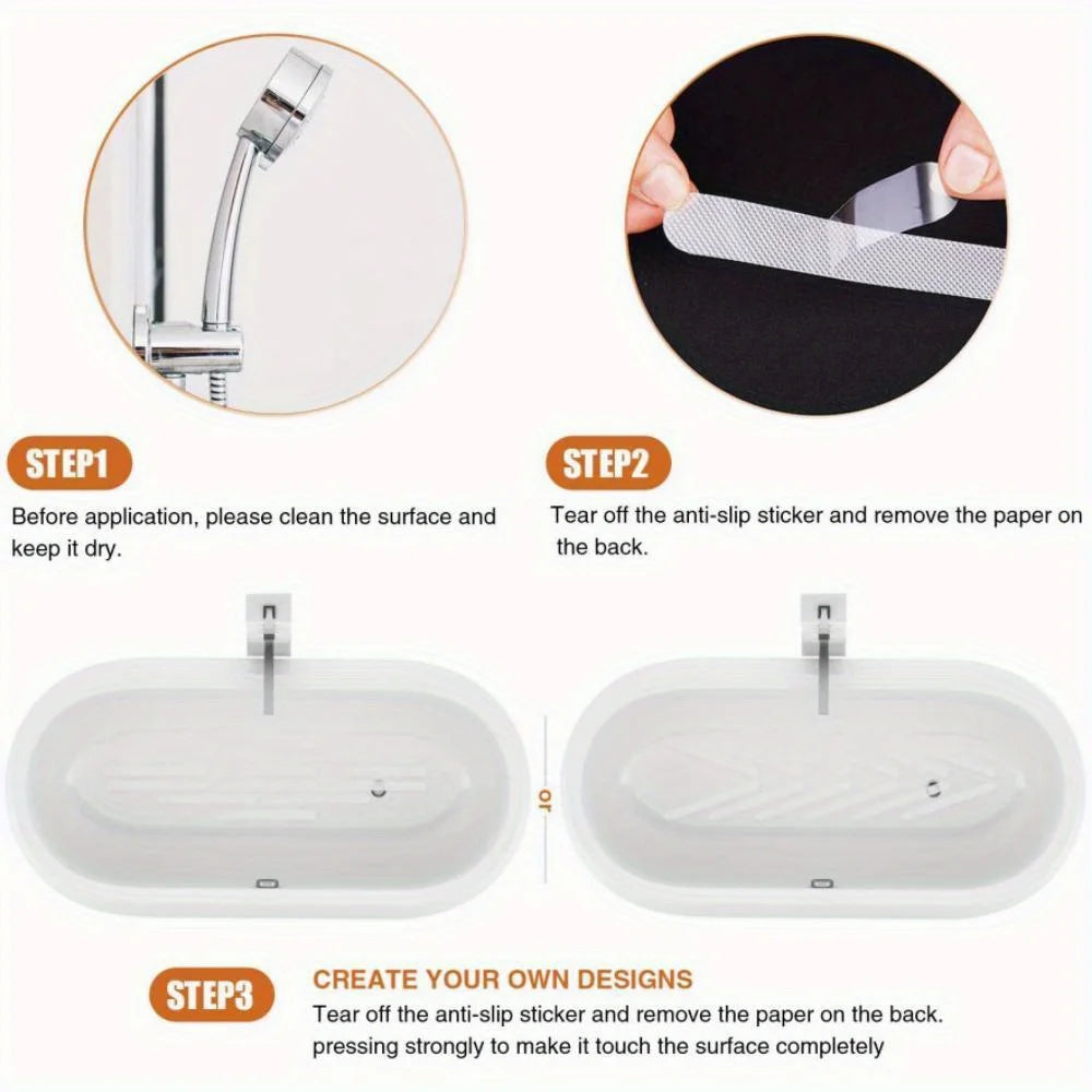 6/12/24/40 Pcs Anti Slip Strips Shower Stickers Colored Non Slip Bath Safety Strips for Bathtub Shower Stairs Floor