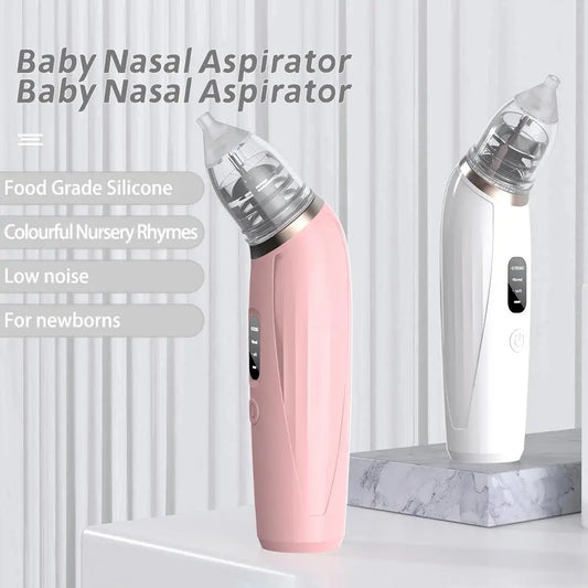 Baby Electric Nasal Aspirator Low Noise 3 Suction Levels Rechargeable Nose Sucker Cleaner Snot Booger Mucus Remover For Infant