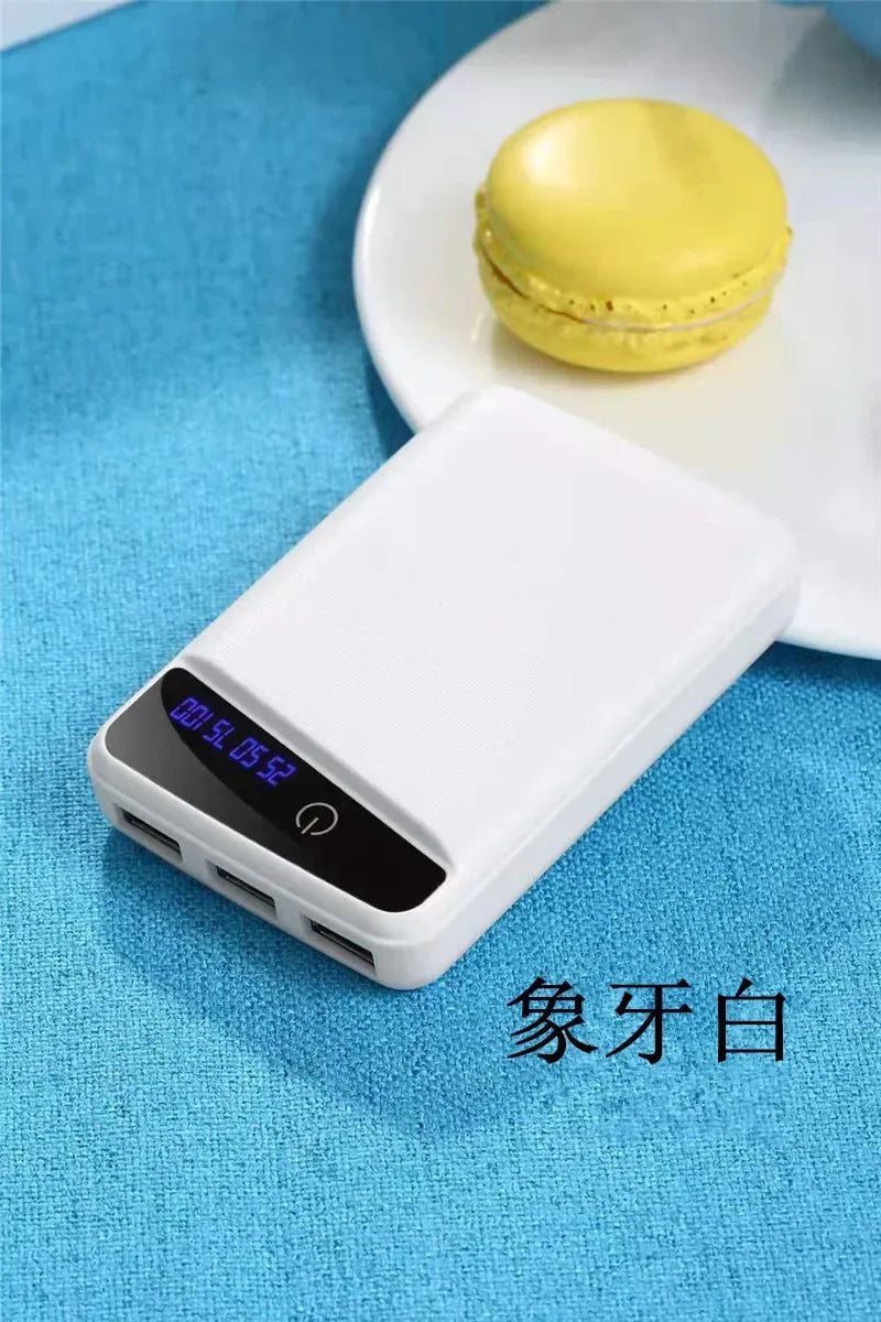 3×18650 DIY Shell Mobile Phone Charge Power Bank Case DIY Box 3 USB Ports 18650 Power Bank Case  Power Bank Cover Kit
