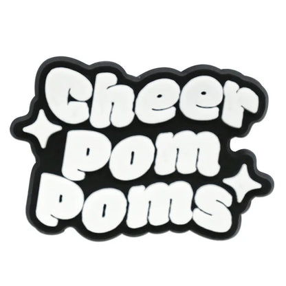 Cute Cheerleading Shoe Charms Decoration for Crocs Pin Accessories Charms Bracelet Wristband DIY Shoe Party Gifts