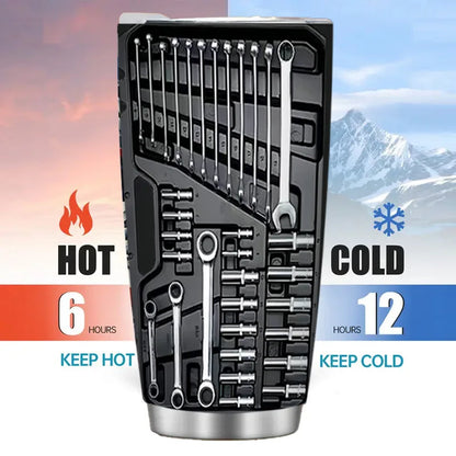 1 Piece 20 oz Insulated Stainless Steel Car Cup with Spill-Proof Lid and Removable Straw Suitable for Cold Drink, Camping, Travel, Unique Holiday Gift