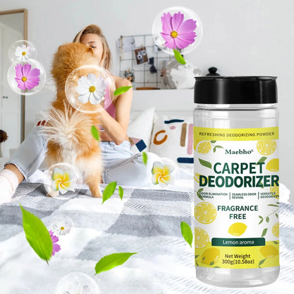 Carpet Deodorizing Powder Powerful Pet Smell Eliminator & Urine Odor Dust Remover Refresher for Home Carpet Cleaning Accessories
