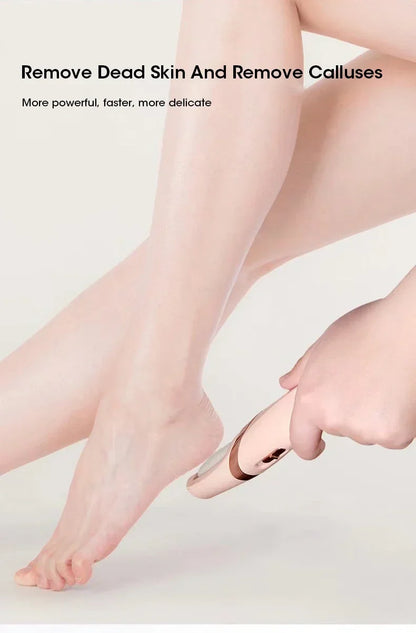 NEW USB Electric Dead Skin Pedicure Automatic Foot Grinder Rechargeable Roller Feet Pedicure Tool with 2 Removable Roller Heads