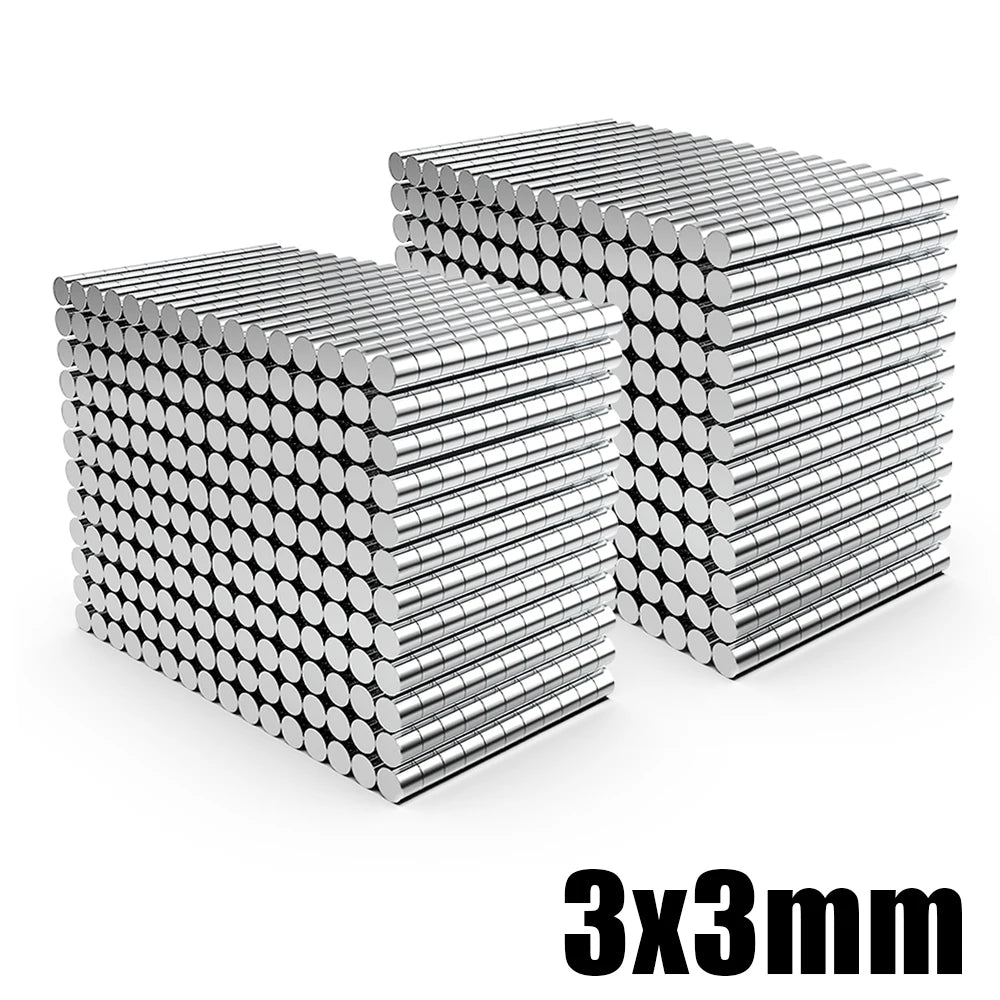 40/200pcs 3x3mm Fridge Magnets for Fridge Office