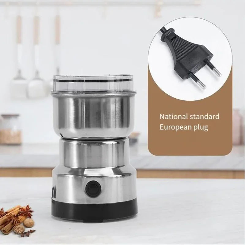 4 Blade Grain Grinder Coffee Kitchen Multifunctional Chopping Home Electric Coffee Grinder Nut Bean Flavor Blender Gifts US EU