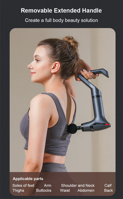 Muscle Massage Gun Portable Fascia Massage Gun High Frequency Body Back Legs Shoulder Waist Massager Professional Muscle Massage