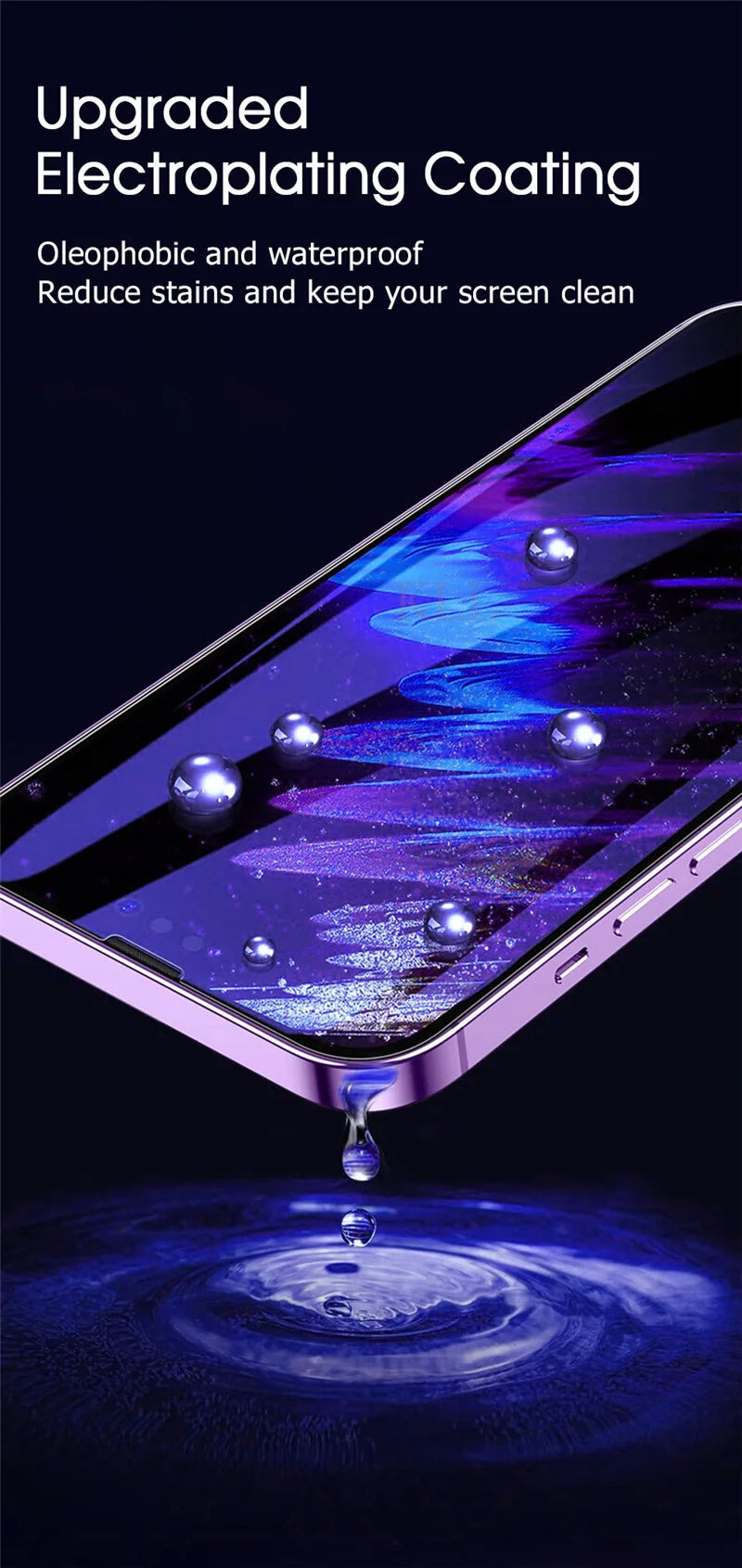 1-3 Pcs Anti Blue Light Privacy Tempered Glass for iPhone 15 Pro Max 14 Plus 13 12 Mini 11 Eye Protection Clear Screen Protector