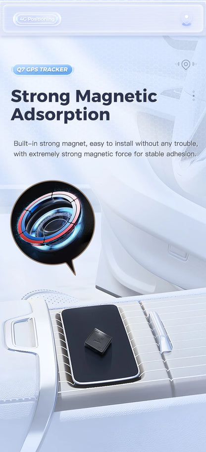 4G GPS Tracker with App Real Time Car Tracking DeviceAnti-Lost Pet Kids Bag Wallet Recording Tracking DeviceFinder Locator