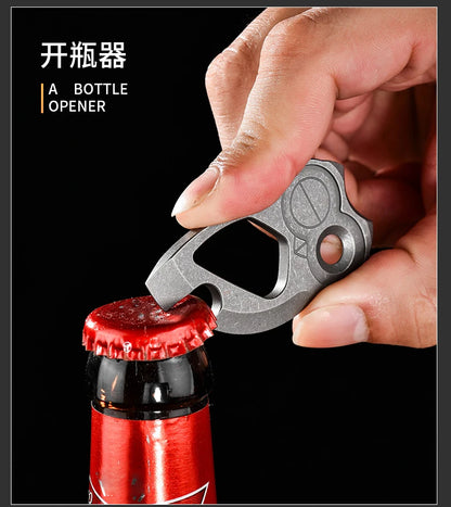 EDC Titanium Alloy  Multifunctional Tools Owl Shape Bottle Opener Portable Mini Wrench Outdoor Tools