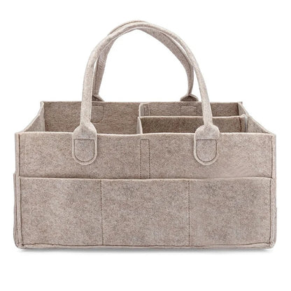 Diaper & Wipes Organizer, Portable Cloth Diaper Pail for Nursery, Changing Room, Travel - Essentials Storage Box Baby Diaper Bag