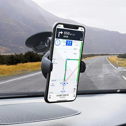 Universal Car Phone Holder Windshield Mount - Adjustable Cell Stand Support for Smartphone Car Mount Cell Phone Holder