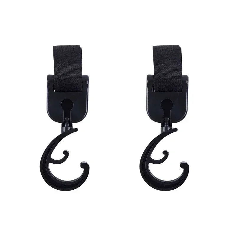 2pcs Car Back Seat Hook Multi-function Rear Seat Headrest Hanging Hook Umbrella Holder Seat Back Storage Interior Organizer