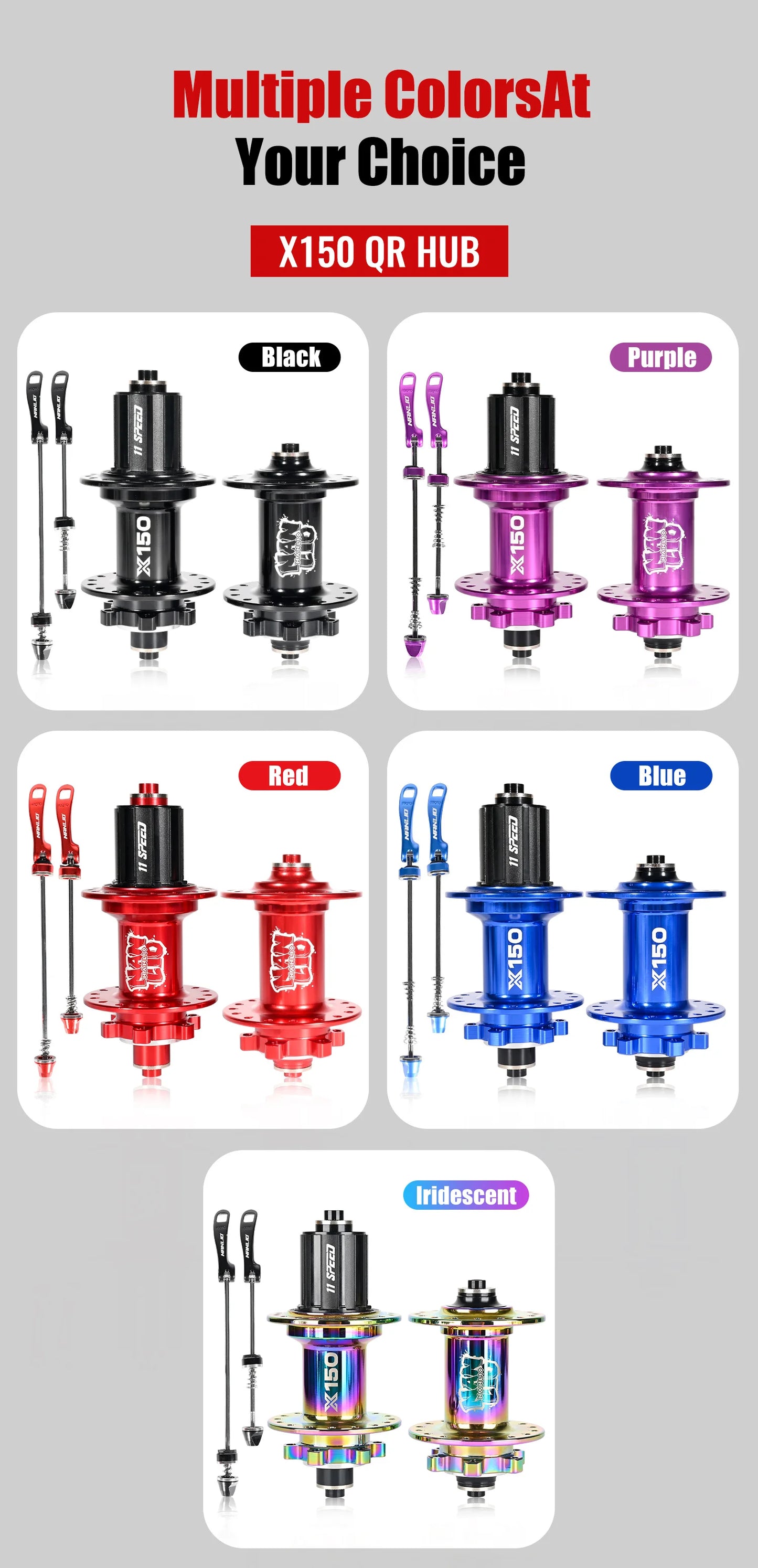 Bicycle hubs Nanlio X150 Mountain Bike Hubs 6 Pawls 150 Engagement Rear Hub HG MS XD 8-12 Speed 28 32 36 Holes Noisy wheel Hubs