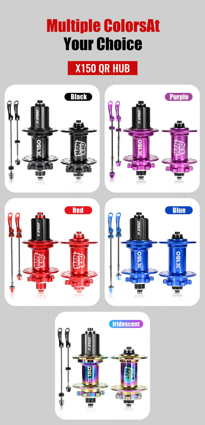 Bicycle hubs Nanlio X150 Mountain Bike Hubs 6 Pawls 150 Engagement Rear Hub HG MS XD 8-12 Speed 28 32 36 Holes Noisy wheel Hubs