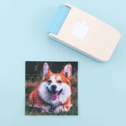 Puzzle Punch,Mini Puzzle Maker, Portable Puzzle Pieces Puching Machine for Arts & Crafts Make Jigsaw Puzzles Scrapbooking & DIY