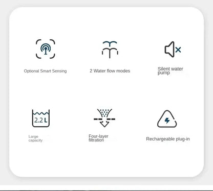 Pet Cat Water Dispenser Automatic Circulation Filter Electric Silent Pump USB Cat and Dog Water Dispenser Pet Water Dispenser