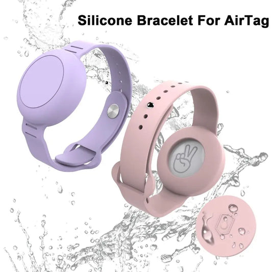 New Waterproof For Apple Airtag Holder Wristband Kids Silicone Case Bracelet Children For AirTags Case Watch Band
