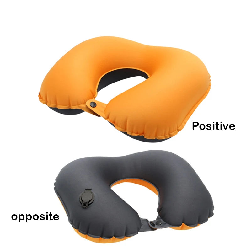 Inflatable Neck Pillow for Travel, Inflatable Travel Pillow for Airplane, Neck Air Pillow, Travel Neck Support