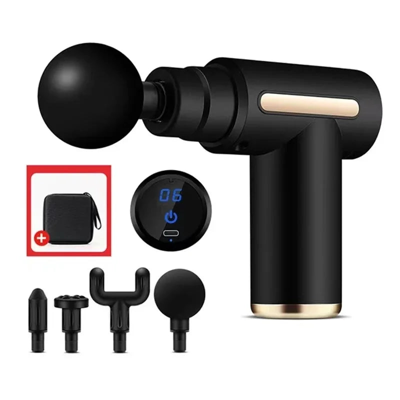 Portable Quiet Massage Gun  Ultra Small & Quiet Muscle Massage Gun USB Charging- for Home Gym Outdoors With one head