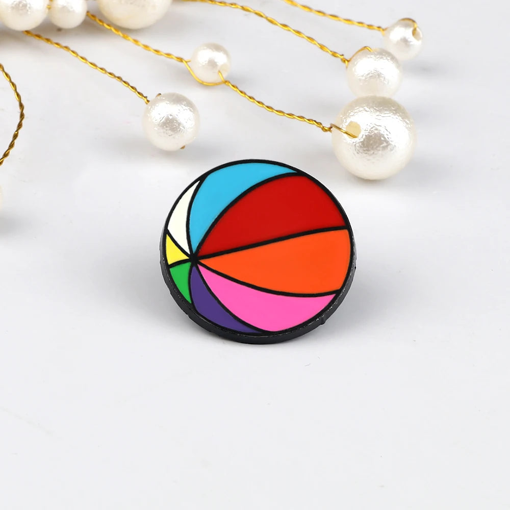 All Love Sports!Healthy Lifestyle Enamel Pins Rugby Basketball Soccer Bowling Brooches Roller Skates Badge Shirt Hat Bag Jewelry