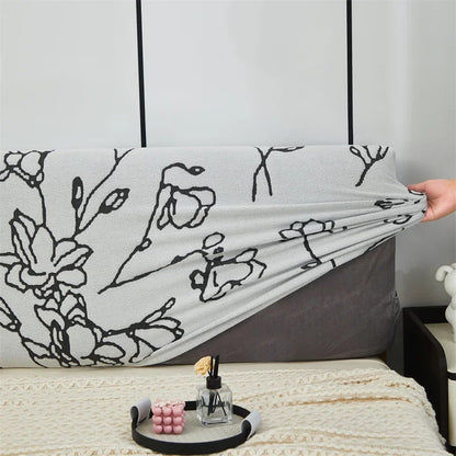 Headboard Bedhead Cover Dust Cover Double Bed Covers Durable Bed Back Protection Elastic All-inclusive Bedhead Cover Home Decor