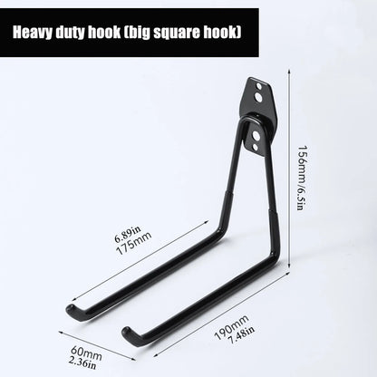 Garage Storage Utility Hooks,Garage Garden Tool Organizer,Hanging Utility Wall Mount Hooks,Heavy Duty Tool Storage Organizer