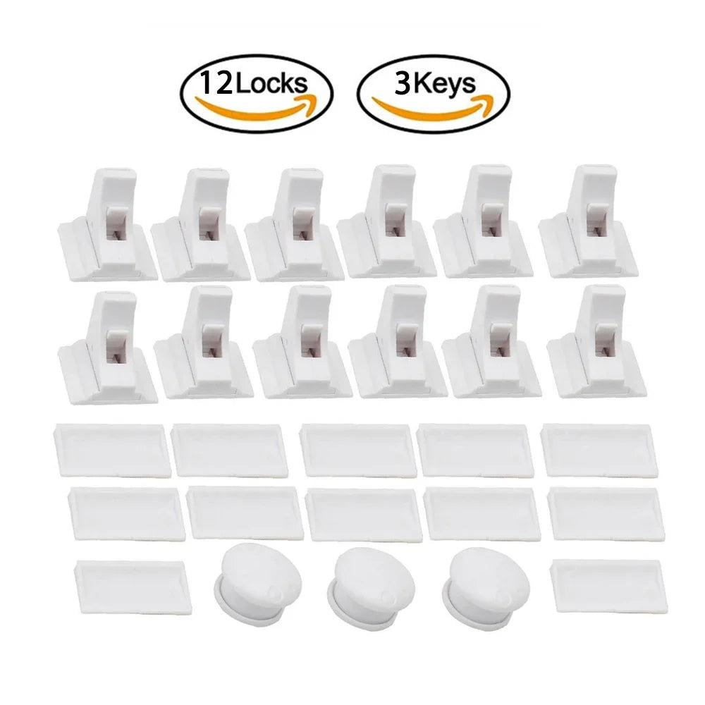 Magnetic Baby Proofing Locks Child Safety Latches For Drawers Cabinets Kids Protection Childproof Security Systems Home