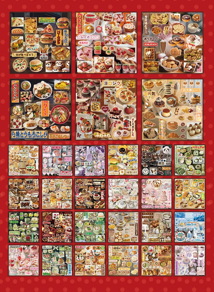 Mr. Paper, Japanese Cuisine Dessert Themed Stickers, Phone Cases, Scrapbooks, Notebooks, Diaries, Decorative Stationery Stickers