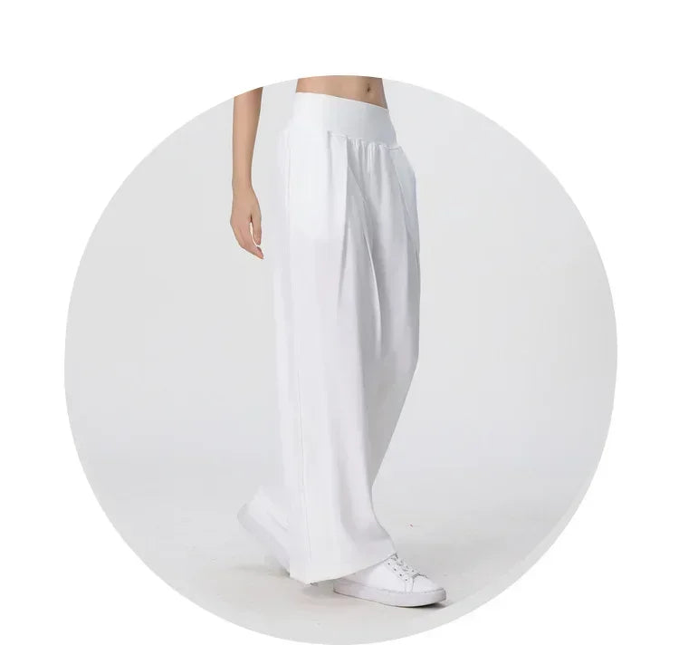 Yoga Pants Outdoor Loose Athletic Casual Pants Running Fitness Wide Leg Pants