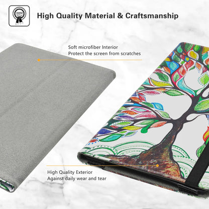 Tablet Case For 10.4" TCL TAB 10 Gen 2 / TECLAST T40Air  Folding Stand PU Leather Cover with Elastic Closure