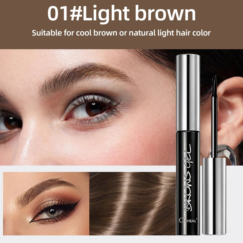 Ocheal Easy Peel Off Eyebrow Gel Tattoo Tint Semi-Permanent Eyebrow Gel Waterproof Long-Lasting Black Brown 3D Mascara Serums