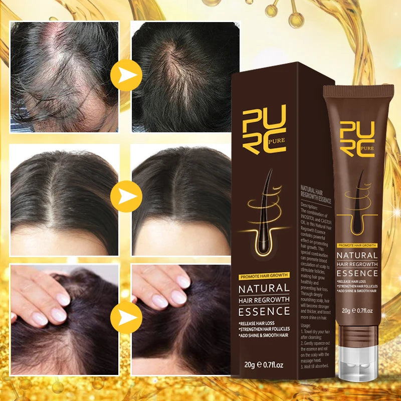 PURC Ginger Hair Serum Smoothing Shiny Strengthen Hair Scalp Treatment Hair Care Products