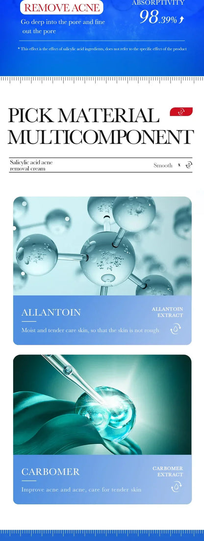 Salicylic Acid Face Cream Acne Creams Mark Repair Firming Moisturizing Blackhead Remover skincare Facial Cream