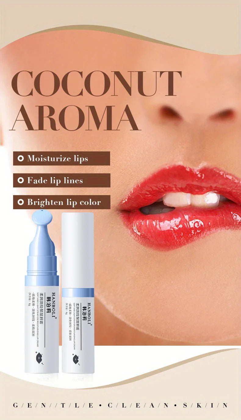 Lips Fresh Lightening Coconut Lip Balm - Lasting Nourishment Moisture and Anti-drying for Men and Women - Daily Care Lip Balm