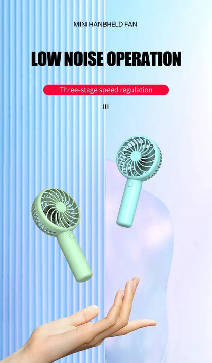 Mini Portable Fans Handheld USB Rechargeable Quiet Handheld Fans Air cooler Outdoor Travel Hand Fan ventilateur portable Fan