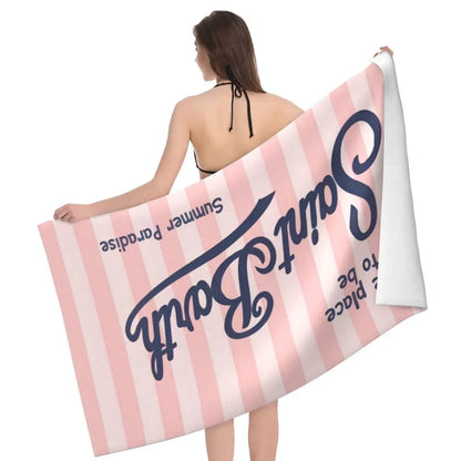 S-Saint B-Barth Beach Towel for Adults – Soft, Absorbent, and Lightweight for Travel