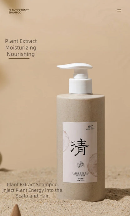 Botanical Shampoo 11 plant extracts nourish hair Elegant Sandalwood Vegan Zen Soft Silky Amino Acids Soft Mild Non-irritating