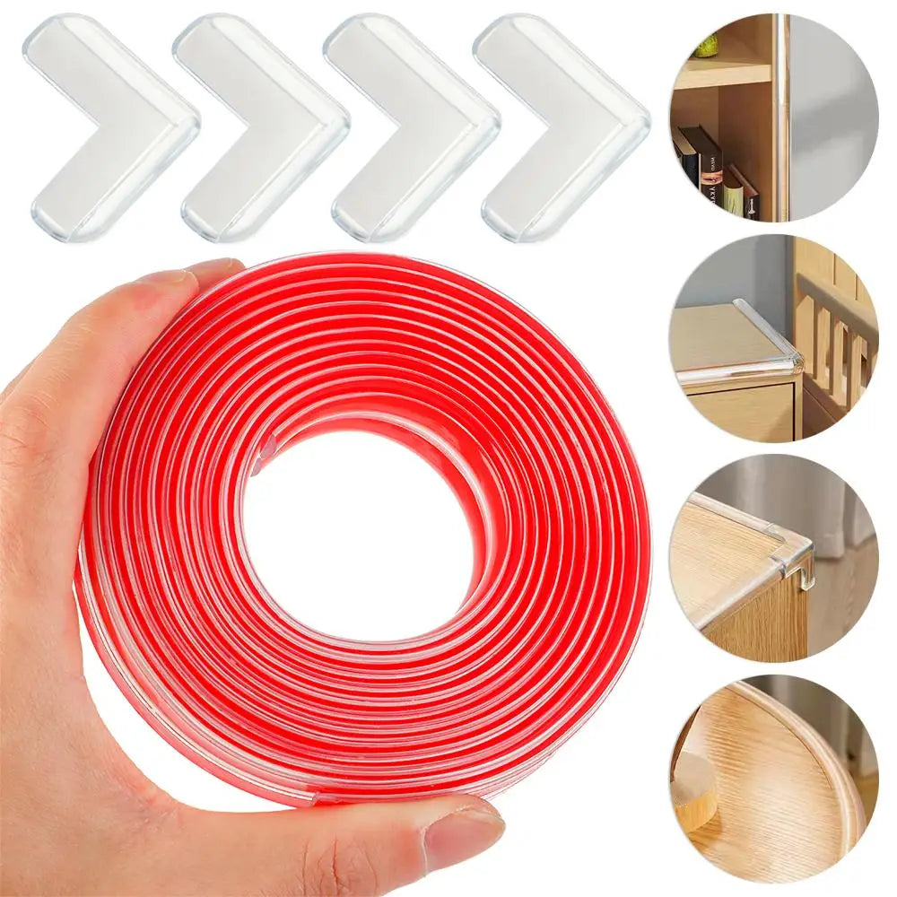 Table Edge Guard Furniture Corner Protector Strip Self Adhesive Transparent Kids Collision Proof Soft Bumper Baby Safety