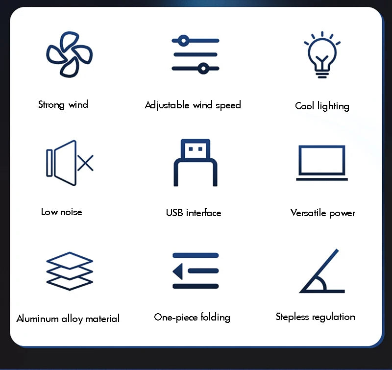 Aluminum Laptop Stand with Cooling Fan Ergonomic Notebook Foldable Cooler Laptop  Adjustable Aluminum Laptop Stand