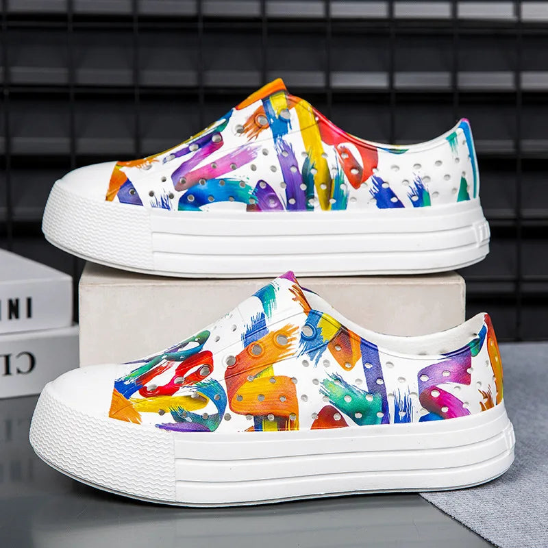 New Big Kid Casual Sandal Heightening Shoes External Wear Sandal Summer Thick Bottom Hole Cave Garden Shoes Women Beach Sandal