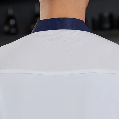 Kitchen Chef Shirts Cook Wear Hotel  Uniform Catering Cooking Clothes Chef Coat Jacket Professional Kitchen Costume Designer