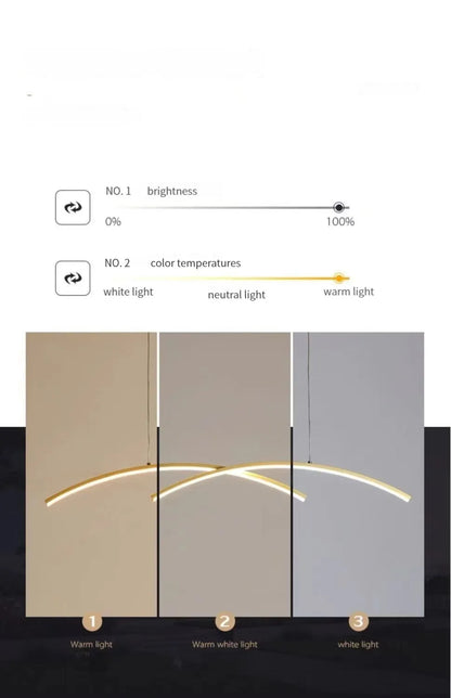 Modern Led Chandelier Light Ceiling Lamp Minimalist Nordic Living Room Dining Room Study Decorative Lamps
