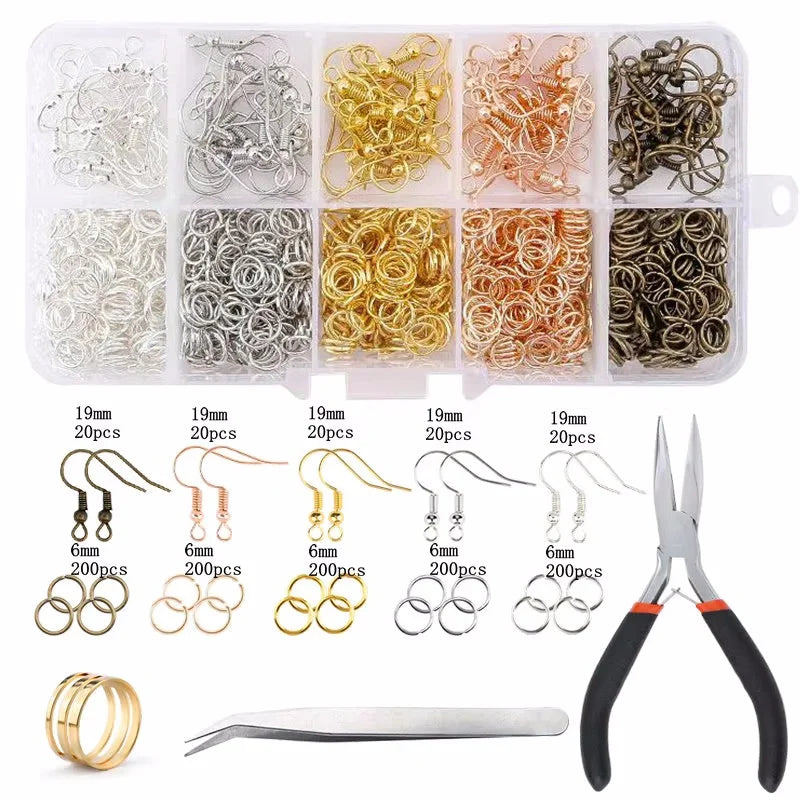 Jewelry Making Supplies Kit with Jewelry Making Tools Earring Charms Jewelry Wires Jewelry Findings Jewelry Making and Repair
