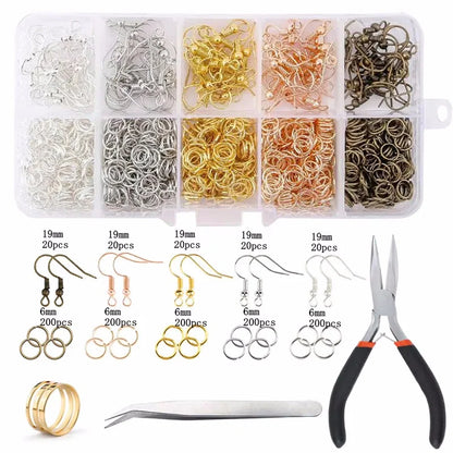 Jewelry Making Supplies Kit with Jewelry Making Tools Earring Charms Jewelry Wires Jewelry Findings Jewelry Making and Repair