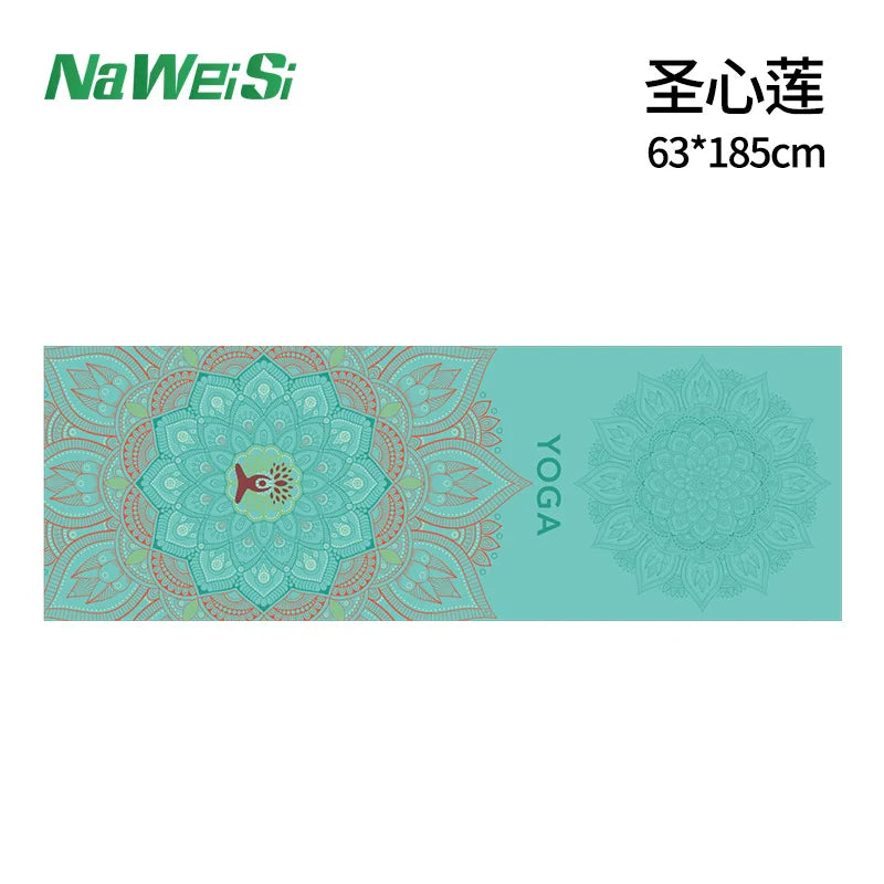 Portable anti-slip Printing Yoga Mat Spread Towels Absorb Sweat Fitness Yoga Towel Yoga Mat Yoga Towel Cooling Towel Ice Towel