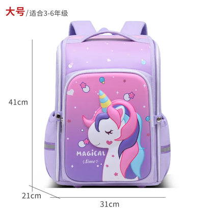 primary school bags for girls cute cartoon love heart pink school backpack student bookbag elementary school kids backpack
