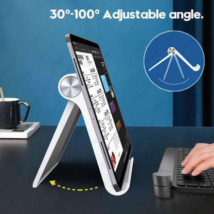 AIEACH Tablet Phone Stand iPad Stand For iPad Pro iPhone Xiaomi Adjustable Desktop Tablet Support Phone Holder Tablet Stand