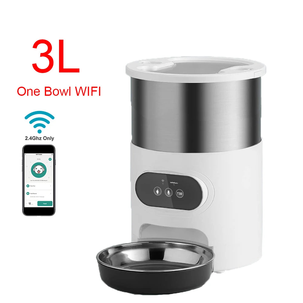 Tuya Smart APP Pet Feeder Cat Dog Food Dispenser Suitable For Small And Medium-Sized Cats And Dogs Mobile Phone Remote Feeding