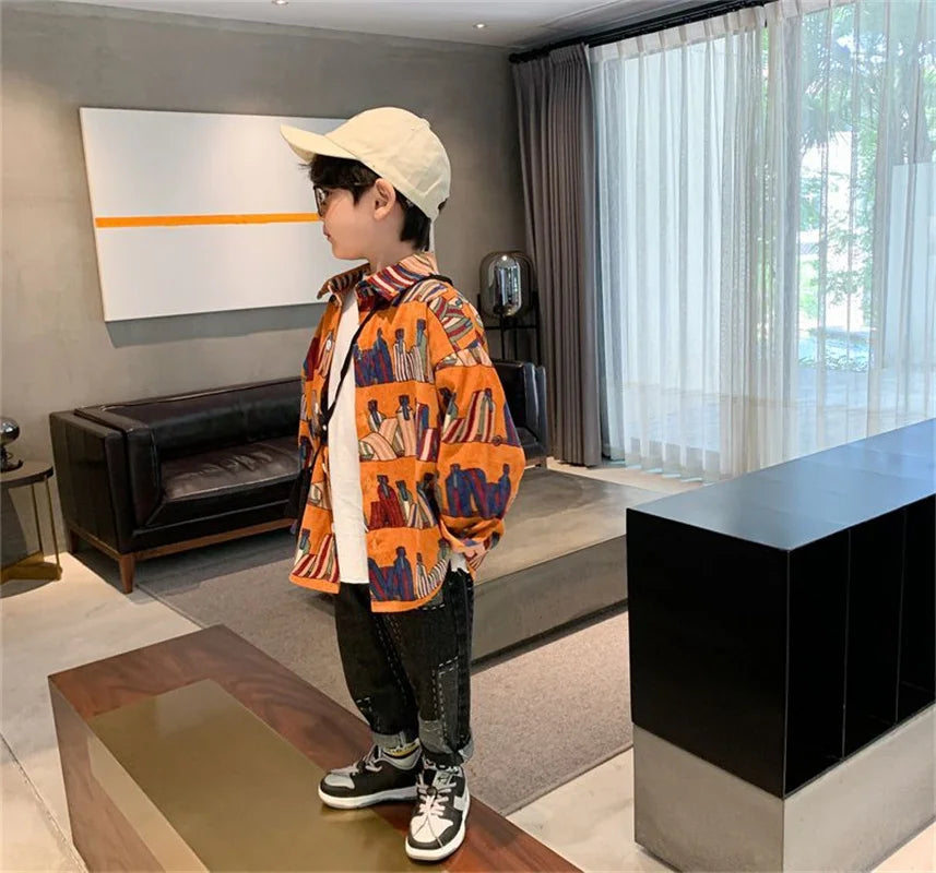 Boys Baby's Kids Blouse Coat Jacket Outwear Cotton 2024 Sweet Spring Autumn Shirts Outwear High Quality Children's Clothing